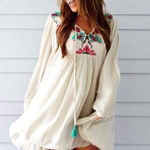 JUDITH MARCH embroidered tunic/dress